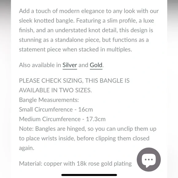 Wanderlust + Co 🌙 18k Filled Rose Gold, Knot Bangle - Picture 7 of 13